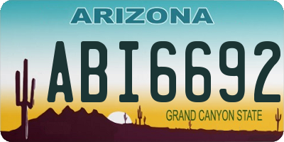 AZ license plate ABI6692