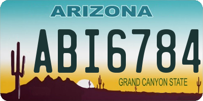 AZ license plate ABI6784