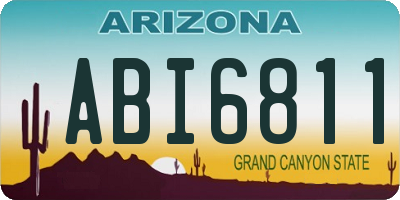 AZ license plate ABI6811
