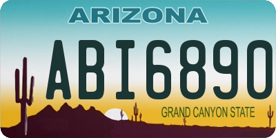 AZ license plate ABI6890