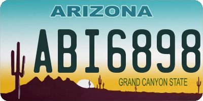 AZ license plate ABI6898