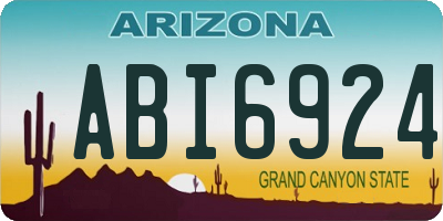 AZ license plate ABI6924