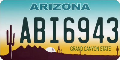 AZ license plate ABI6943