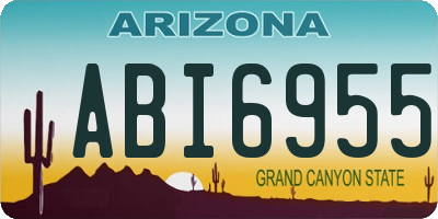 AZ license plate ABI6955