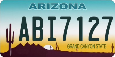 AZ license plate ABI7127