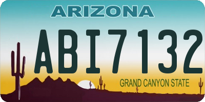 AZ license plate ABI7132