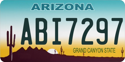 AZ license plate ABI7297