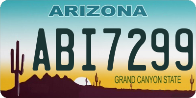 AZ license plate ABI7299
