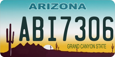 AZ license plate ABI7306