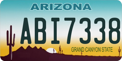 AZ license plate ABI7338