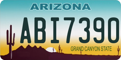 AZ license plate ABI7390