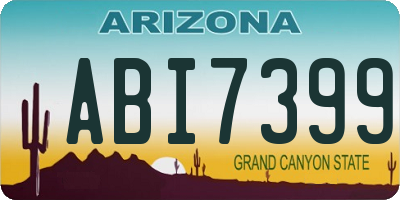 AZ license plate ABI7399