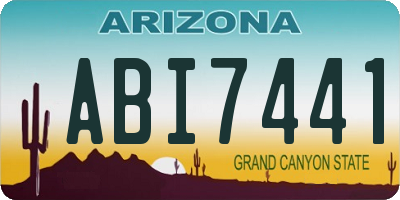 AZ license plate ABI7441