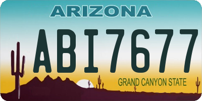AZ license plate ABI7677
