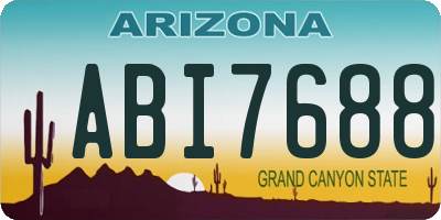 AZ license plate ABI7688