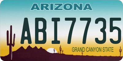 AZ license plate ABI7735