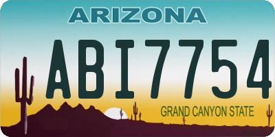 AZ license plate ABI7754
