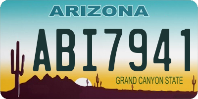 AZ license plate ABI7941