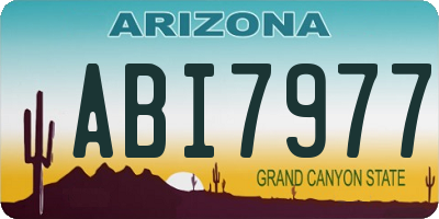 AZ license plate ABI7977
