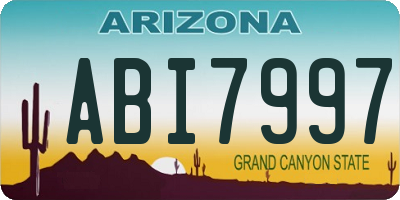 AZ license plate ABI7997
