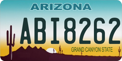 AZ license plate ABI8262