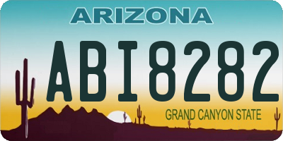 AZ license plate ABI8282