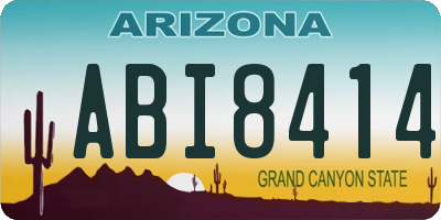 AZ license plate ABI8414
