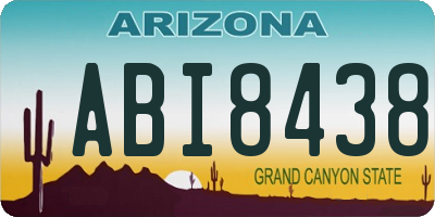 AZ license plate ABI8438