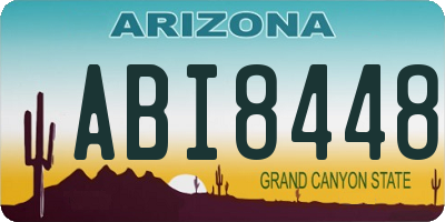 AZ license plate ABI8448