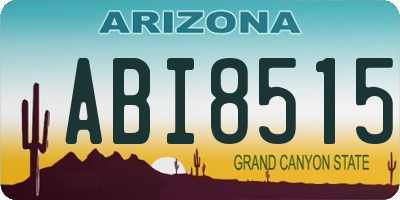 AZ license plate ABI8515