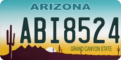AZ license plate ABI8524
