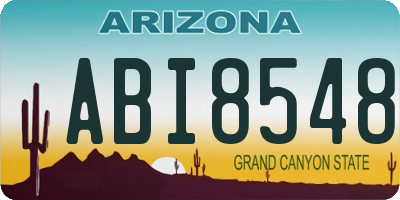 AZ license plate ABI8548