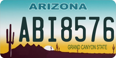 AZ license plate ABI8576