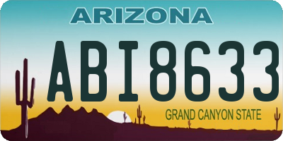 AZ license plate ABI8633