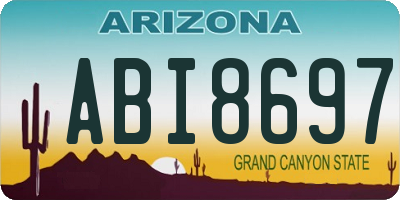 AZ license plate ABI8697
