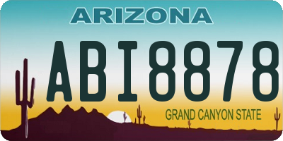 AZ license plate ABI8878