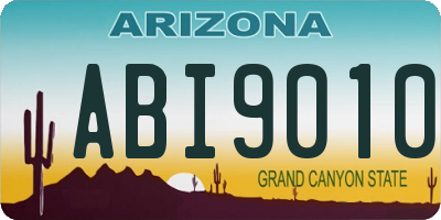 AZ license plate ABI9010