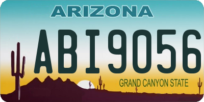 AZ license plate ABI9056
