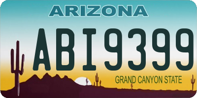 AZ license plate ABI9399