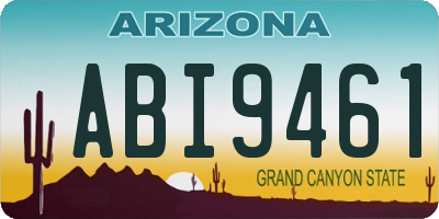 AZ license plate ABI9461