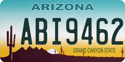 AZ license plate ABI9462