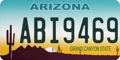 AZ license plate ABI9469