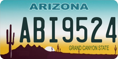 AZ license plate ABI9524