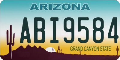 AZ license plate ABI9584
