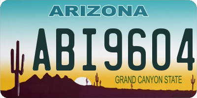 AZ license plate ABI9604