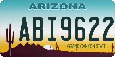 AZ license plate ABI9622