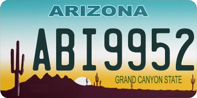 AZ license plate ABI9952