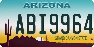 AZ license plate ABI9964