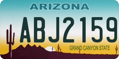 AZ license plate ABJ2159