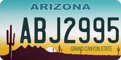 AZ license plate ABJ2995
